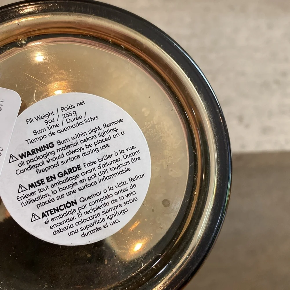 West Elm Glass Candle